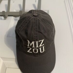 Mizzou Dark Grey Hat with White Embroidery